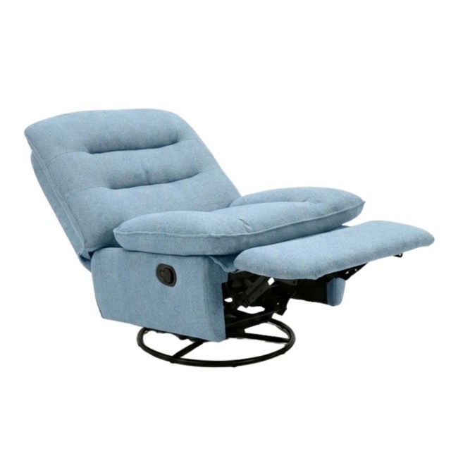 Poltrona giratoria celeste